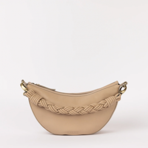 O My Bag Leo Soft Grain Leather incl. Twisted Handle ­ Sand
