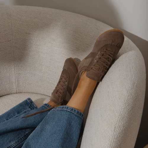 Alternative view of Jim Rickey Shade Suede Sneakers Taupe