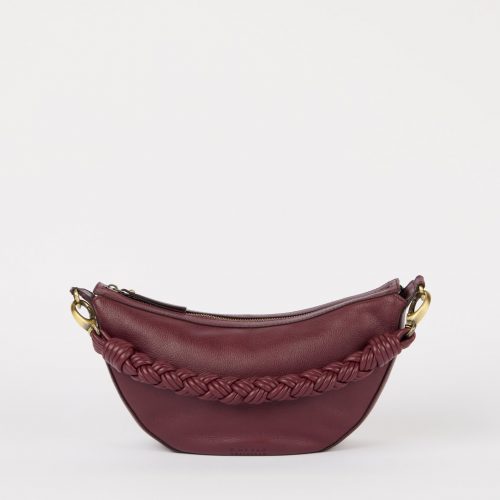 O My Bag Leo Soft Grain Leather - Dark Cherry