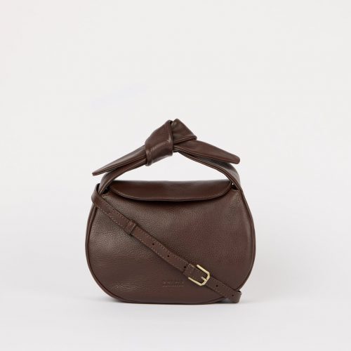 O My Bag Coco Croissant Soft Grain Leather - Chocolate
