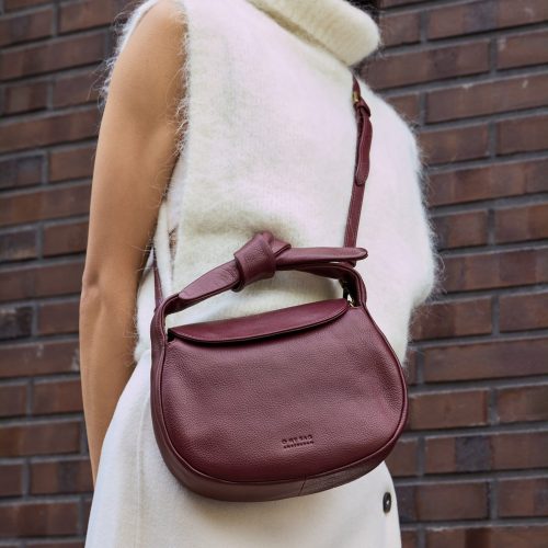 Alternative view of O My Bag Coco Croissant Soft Grain Leather - Dark Cherry