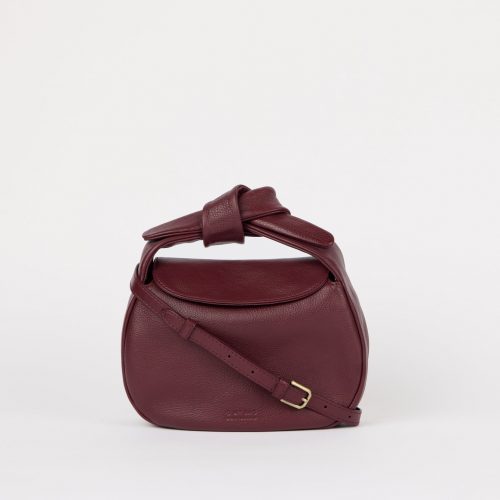 O My Bag Coco Croissant Soft Grain Leather - Dark Cherry