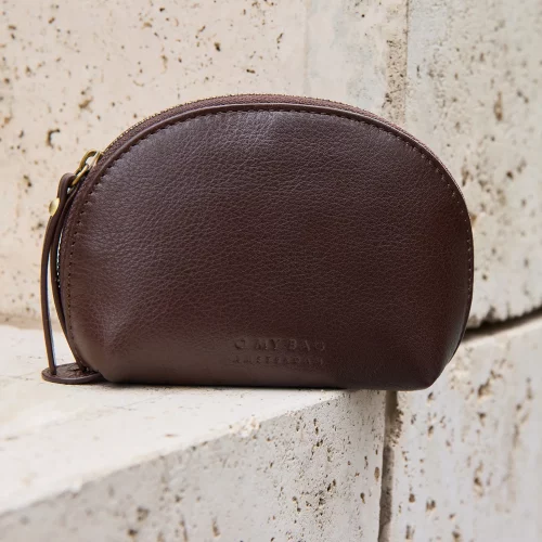 Alternative view of O My Bag Makeup Case Small Soft Grain Leather - Chocolate